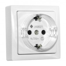 Πρίζα Σούκο Λευκή Επίτοιχη IP20 13-35501223